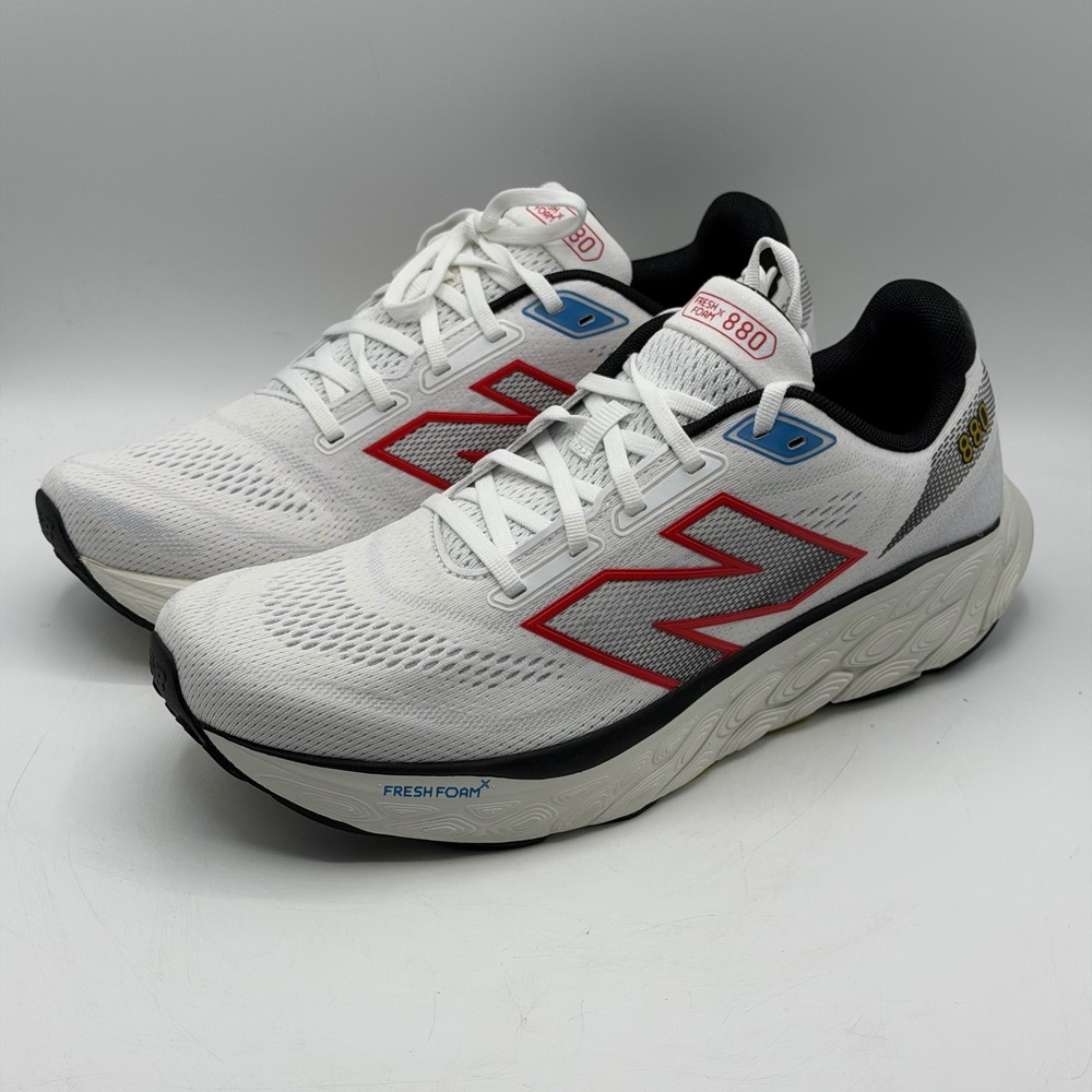 New Balance Fresh Foam X 880 v14 White Neo Flame Mens 10.5 Running Shoes M880C14